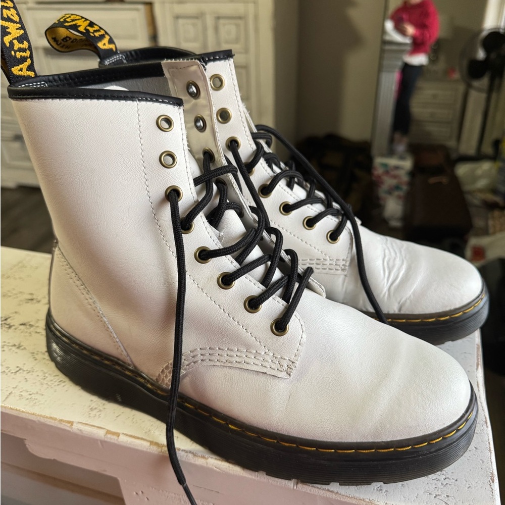 Dr marten white boots